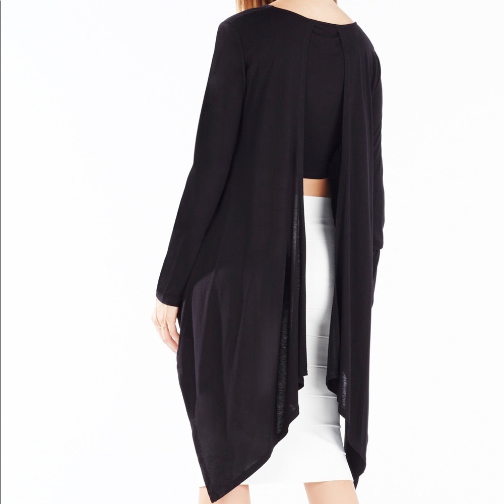 BCBGMaxAzria Black Roxana High Low Top S